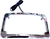CYCLE VISIONS - CV4617 - Beveled License Plate Frame - Chrome