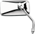 EMGO - 20-42443 - Mirror - Cruiser - Side View - Rectangle - Chrome - Right - Each
