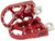 BMX STYLE FOOT PEGS RED