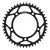 REAR SPROCKET STEEL 44T-520 BLK HAY/SUZ/TRI