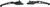 3-HOLE LEVER SET BLACK TOURING 17-20 EXCEPT TRI GLIDE