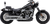 COBRA - 6057 - RPT Slip-On Mufflers - 3" - Chrome - M8 Softail