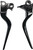 LSR LEVER SET BLACK BIG TWIN 96-16 XL 96-03 W/CABLE CLUTCH