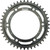 REAR EDGE SPROCKET STEEL 43T-525 BLK HON