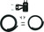 AIR OIL SEPARATOR TWIN CAM W/V&H VO2 AIR CLEANER BLACK