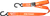 1.5" TIE-DOWN ORANGE 2/PK