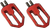 PRO ONE M8 PEG MOTO V2 RED ANODIZE