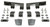 HEAVY DUTY MOUNT KIT NARROW BLACK HON