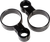 H/D BILLET SHOCK RESI MOUNTS BLACK