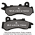 BRAKE PADS SFA723 ORGANIC SCOOTER