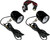 CUSTOM DYNAMICS - PB-FOG-SS8-B - Fog Light - Black - Clear Lens