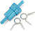 EMGO - 14-34431 - Anodized Aluminum Fuel Filter - Blue - 5/16"