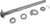 DRAG SPECIALTIES - 0214-1967 - Axle Kit - Rear - Chrome - '09-'13 Touring