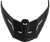 MD-74 VISOR W/SCREWS SPECTRE MATTE BLACK/RED