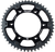 REAR SPROCKET HYBRID 49T BLK/SIL