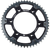 REAR SPROCKET HYBRID 51T BLK/SIL