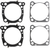COMETIC - C10193-HB - Cylinder Head/Base Gasket - Liquid Cooled Heads - M8