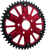 STEALTH 51T REAR SPROCKET RED ALUM CAR  BLK STEEL TEETH