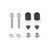 STEALTH NAKED MOUNTING KIT MIRROR BLACK TRI
