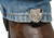 CLIPS FOR STIRRUP/STRAP BOOTS HEART/SKULL CHROME
