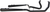 BASSANI XHAUST - 1F66RB - Down Under Exhaust - Black - Megaphone