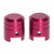 VALVE CAPS 2PCS RED