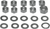 COLONY - 9671-20 - Nuts with Washers Kit - Transmission Side Cover/Clutch Arm - Parkerized