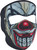 NEOPRENE FULL MASK CHICANO CLOWN
