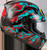 FLY RACING -  - REVOLT SPACE CREEP HELMET LIGHT BLUE/BLACK/RED
