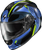 RYZER FULL-FACE HELMET SWITCH BLUE/HI-VIZ
