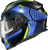 RYZER FULL-FACE HELMET SWITCH BLUE/HI-VIZ