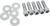 COLONY - 8835-10 - Mounting Hardware Kit with Washers - Sprocket/Belt Pulley - Socket-Head - 1-1/2"