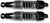 EMGO - 17-05572 - Classic Shocks - Black - Eye/Eye -12.8"