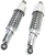 EMGO - 17-05693 - Custom Shorty Shocks with Shroud - Chrome Body/Chrome Spring Finish - Eye Lowering