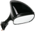 EMGO - 20-43051 - Mirror - Side View - Rectangle - Black - Right