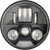 CUSTOM DYNAMICS - PB-7-IND-B - 7" Probeam LED Headlamp - Black - Indian