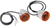 CHRIS PRODUCTS - 8500A - Front Signal Light Assembly - Chrome/Amber - Dual-Filament