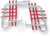 DG PERFORMANCE - 54-2115 - Nerf Bars - Silver/Red - Honda - TRX '99-'14