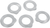 EASTERN MOTORCYCLE PARTS - A-43563-35 - Washers - Star Hub/Outer Thrust - 5 Pack