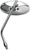 EMGO - 20-34834 - Mirror - Die-Cast - Chopper - Side View - Oval - M10 x 1.25 - Chrome - Left