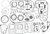 COMETIC - C9848F - Complete Gasket Kit - .030" - 5 Speed - '84-'91 Touring/FXR