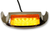 CUSTOM DYNAMICS - GEN-FT-AA - Led Front Fender Tip - Amber LED/Amber Lens - Chrome