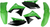 ACERBIS - 2141780438 - Standard Body Kit - '09/'12 OEM Green/Black - Kawasaki - KX '09-'12