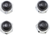 EASTERN MOTORCYCLE PARTS - V-13-245 - Rocker Shaft Nuts - Cad-Plated with Black Ends and Seals - Shovelhead | XL