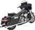BASSANI XHAUST - FLH-517 - Megaphone Slip-On Mufflers - Chrome/Polished - Tapered - Standard Baffle