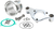 FEULING PARTS - 5402 - 3" Velocity Stack with Backing Plate Kit - Chrome