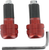 K&S TECHNOLOGIES - 15-6006 - Bar End - Anti-Vibrating - Red