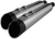 KHROME WERKS - 202765 - 4.5" Mufflers for Touring - Chrome with Edge