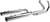 KHROME WERKS - 200630 - 2:2 Dominator Exhaust System - Chrome - '09-'16 FL - With 4-1/2" Muffler
