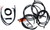 LA CHOPPERS - LA-8053KT2-13M - Cable Kit - 12" - 14" Ape Hanger Handlebars - Midnight